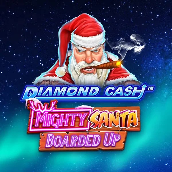Diamond Cash Mighty Santa Boarded Up logo – Slots by Greentube at Instant Casino