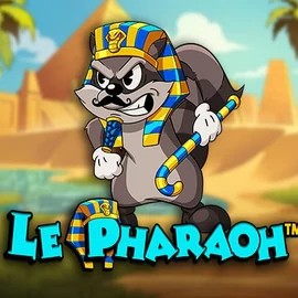 Le Pharaoh online game logo by Hacksaw Gaming on instantcasinoo.ca