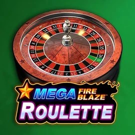 Mega Fire Blaze Roulette online game logo by Playtech on instantcasinoo.ca