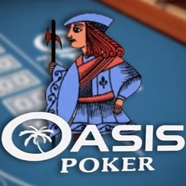 Official Poker logo: Oasis Poker by Nucleus Gaming at Instant Casino