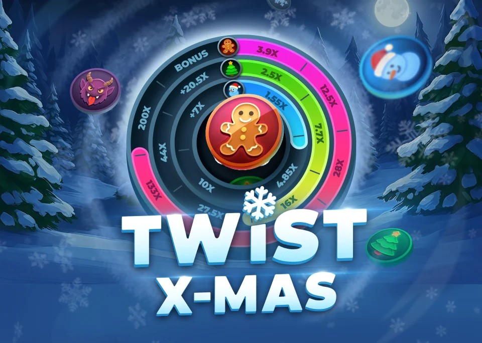 Official Casino Games logo: Twist X-mas by InOut at Instant Casino