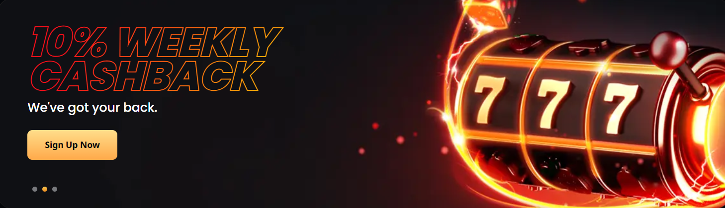 10% weekly cashback casino bonus with fast payouts, rewarding online slots, and extra value for real money players.